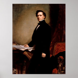 FRANKLIN PIERCE door George Peter Alexander Healy Poster