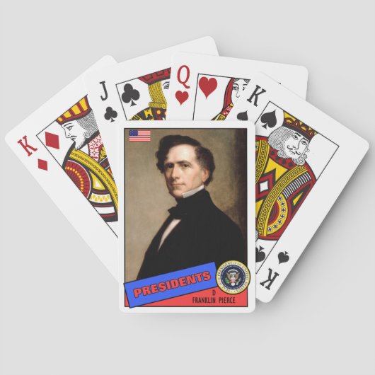 Franklin Pierce-honkaarten Speelkaarten (Achterkant)
