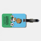 Franklin Plays Soccer Bagagelabel (Achterkant horizontaal)