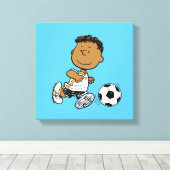 Franklin Plays Soccer Canvas Afdruk (Insitu (Houten vloer))