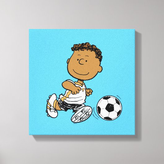 Franklin Plays Soccer Canvas Afdruk (Voorkant)