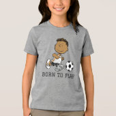 Franklin Plays Soccer Tri-Blend Shirt (Voorkant)