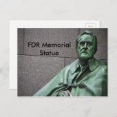 Franklin Roosevelt beeld FDR Memorial Briefkaart (Voorkant / Achterkant)