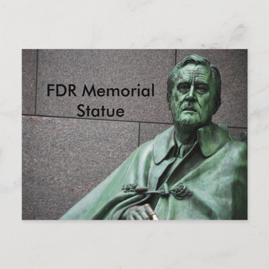 Franklin Roosevelt beeld FDR Memorial Briefkaart (Voorkant)