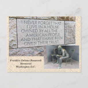 Franklin Roosevelt Memorial - briefkaart