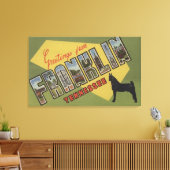 Franklin, Tennessee - Grote lettertjes Canvas Afdruk (Insitu (Woonkamer))