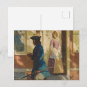 Franklin's aankomst in Philadelphia door N.C. Wyet Briefkaart (Voorkant / Achterkant)