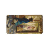 Franklin's aankomst in Philadelphia door N.C. Wyet Etiket (Voorkant)