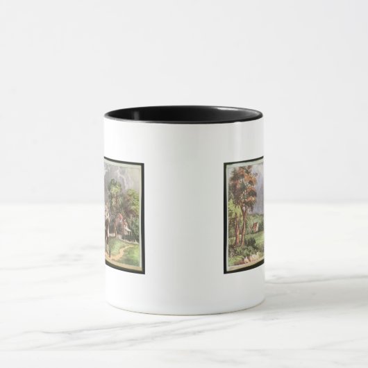 Franklin's experiment in elektriciteit mok (Midden)