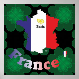 Frankreich, Frankrijk, Francia Poster