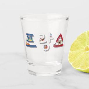 Frankrijk 프 스 in het Koreaans SOJU Shot Glas