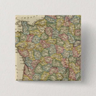 Frankrijk 13 vierkante button 5,1 cm