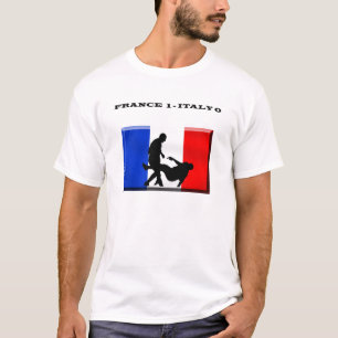 Frankrijk 1 italië 0 Franse Voetbal T-shirt