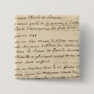 Frankrijk 24 vierkante button 5,1 cm