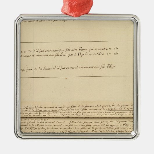 Frankrijk 32 metalen ornament (Voorkant)