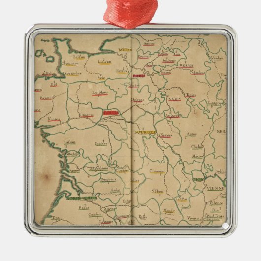 Frankrijk 32 metalen ornament (Voorkant)