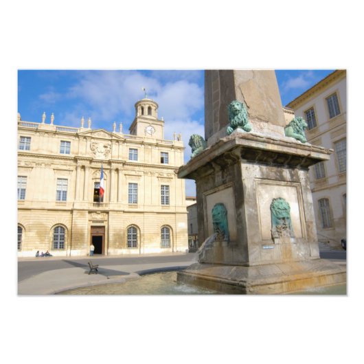 Frankrijk, Arles, Provence, Place de la Foto Afdruk (Voorkant)