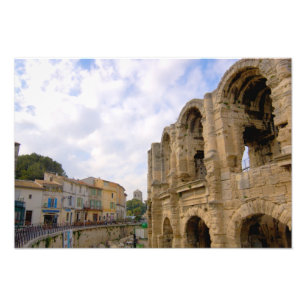 Frankrijk, Arles, Provence, Romeins amfitheater Foto Afdruk