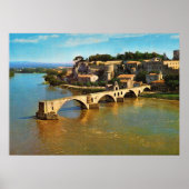 Frankrijk, Avignon; gebroken brug Poster (Voorkant)