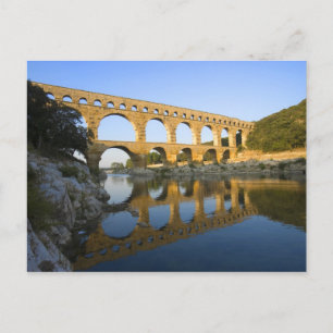 Frankrijk, Avignon. Het aquaduct Pont du Gard Roma Briefkaart