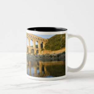 Frankrijk, Avignon. Het Romeinse aquaduct Pont du Tweekleurige Koffiemok