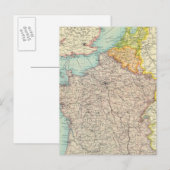 Frankrijk, België en Nederland Briefkaart (Voorkant / Achterkant)