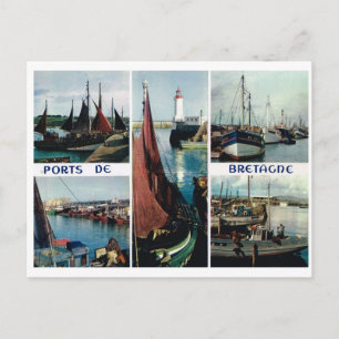 Frankrijk, Bretagne, Vist havens Briefkaart