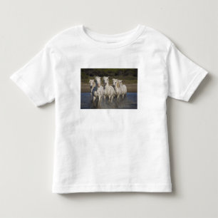 Frankrijk, Camargue. Paarden rennen Kinder Shirts