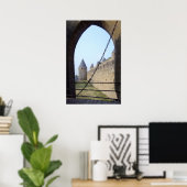 Frankrijk - Carcassonne - Gateway bridge Poster (Thuiskantoor)