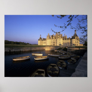 Frankrijk, Centre, Loir et Cher, Chateau Chambord Poster