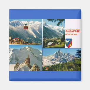  Frankrijk, Chamonix, Mt Blanc Magneet