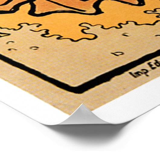 Frankrijk Champagne Drink wijn en kunst Poster (Hoek)