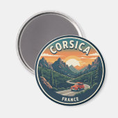 Frankrijk Corsica Reizen Magneet (Voorkant / Achterkant)