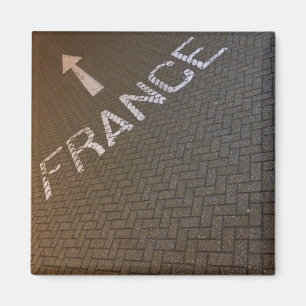 Frankrijk, deze kant op! magneet
