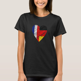 Frankrijk Duitsland hoort Duitse vlag Franse vlag T-shirt