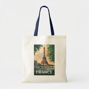 Frankrijk Eiffeltoren Travel Art Vintage Tote Bag