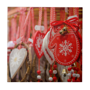 Frankrijk, Elzas, Colmar. kerstmarkt Tegeltje