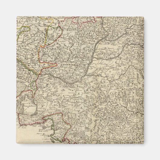 Frankrijk en Europa Magneet (Voorkant)