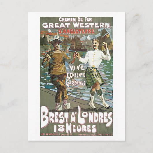  Frankrijk Engeland Briefkaart (Voorkant)