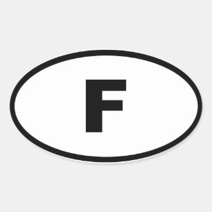 Frankrijk - F - Europees Ovale Sticker