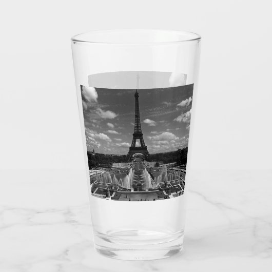 Frankrijk Fontains Tower Eiffel Glas (Achterkant)