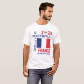 FRANKRIJK Football Aangepaste naam 2024 Elk jaar T-shirt (Voorkant volledig)
