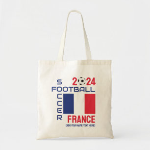 FRANKRIJK Football Aangepaste naam 2024 Elk jaar Tote Bag