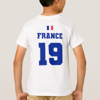 Frankrijk Football voetbalteam #19 Kinder T-shirt