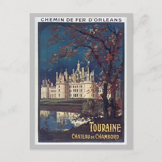  Frankrijk Frans Chateau Chambord Reizen Briefkaart (Voorkant)