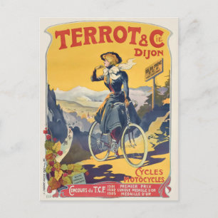  Frankrijk Franse Fietsreizen Advertentie Briefkaart