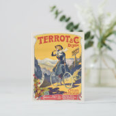  Frankrijk Franse Fietsreizen Advertentie Briefkaart (Staand voorkant)