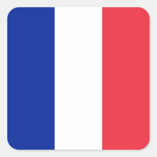 Frankrijk - Franse nationale vlag Vierkante Sticker