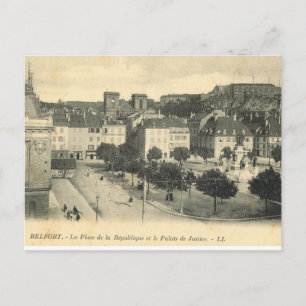 Frankrijk, Franse Vintage Belfort, Palais de Justi Briefkaart