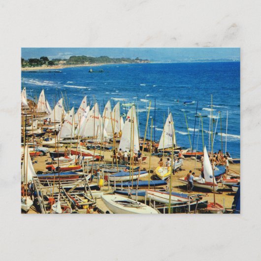 Frankrijk, Hyeres, haven- en zeilboten Briefkaart (Voorkant)